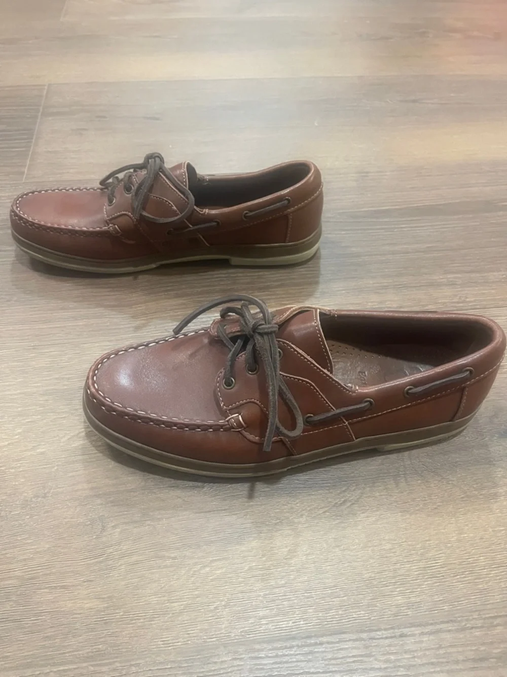 Allen Edmunds | Eastport brown leather boat shoes Men’s size 9 D summer EUC